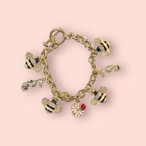 Gold Spring Charm Bracelet
